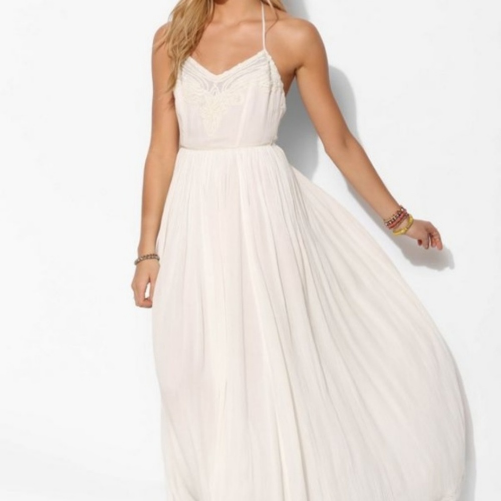 Long Ivory Kimchi Blue Dress